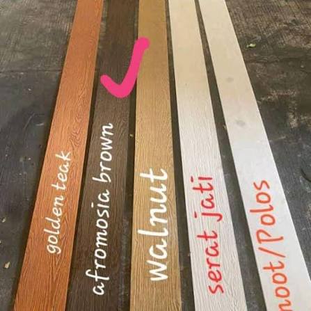 Risplang motif kayu warna